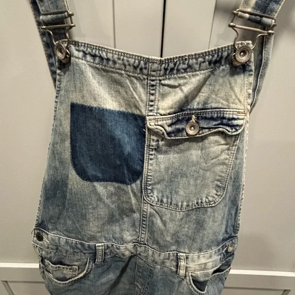 Women's Zara Trafaluc Denim Makers Overalls Size M - Picture 3 of 7